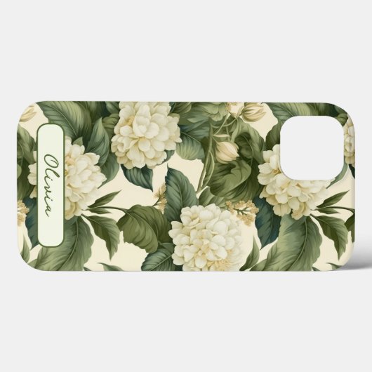Personalisiert Wunderbares klassisches Blumenmuste Case-Mate iPhone Hülle (Rückseite (Horizontal))