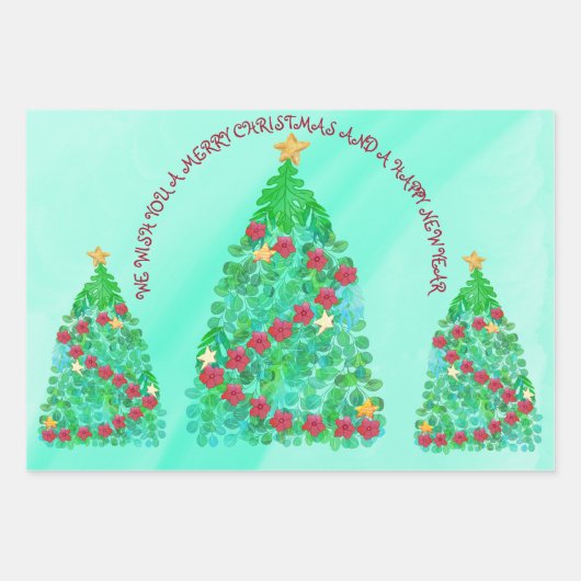 PERSONALISIERT WÜNSCHEN WIR IHNEN EINEN KLEINEN CH GESCHENKPAPIER SET (Vorderseite)