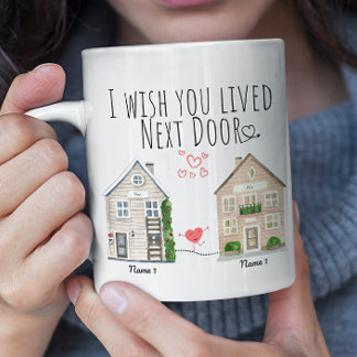 Personalisiert wünschte ich, du lebtest als Nächst Kaffeetasse