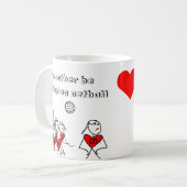 Personalisiert würde ich vielmehr Netball spielen Kaffeetasse (Vorderseite Links)
