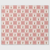 Personalisiert wurde sie ins Brautparty geschoben Geschenkpapier (Flach)