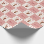 Personalisiert wurde sie ins Brautparty geschoben Geschenkpapier (Ecke)