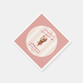 Personalisiert wurde sie ins Brautparty geschoben Serviette (Ecke)