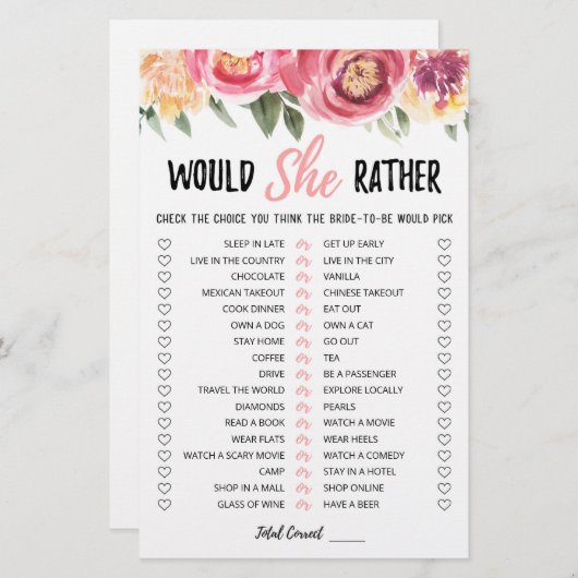 Personalisiert würde sie lieber Brautparty spielen (Vorne/Hinten)