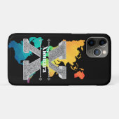 Personalisiert X Initial Silver Monogram Ihr Name Case-Mate iPhone Hülle (Rückseite (Horizontal))