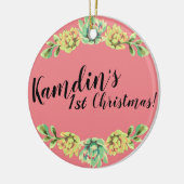 Personalisiert XMAS Ornament Bohemisch Cactus succ (Links)