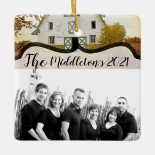 Personalisiert XMAS Ornament Sunset Stall Country