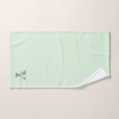 Personalisiert Y Initial Silver Monogram Ihr Name  Badhandtuch Set (Handtuch)