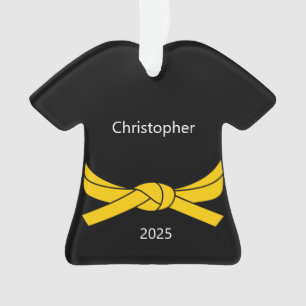 Personalisiert Yellow Belt Karate Ornament