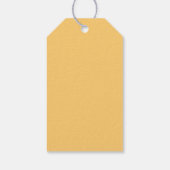 Personalisiert Yellow Giraffe Baby Dusche Geburtst Geschenkanhänger (Rückseite)