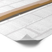 Personalisiert Yellow Green Football Soccer Jersey Poster (Ecke)