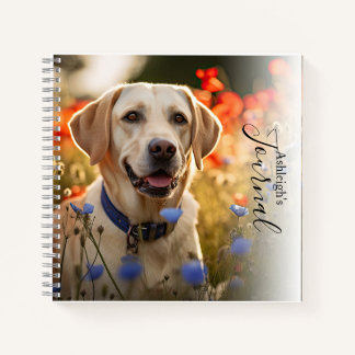 Personalisiert Yellow Labrador Retriever Journal Notizblock