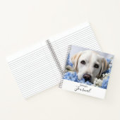 Personalisiert Yellow Labrador Retriever Journal Notizblock (Innenseite)