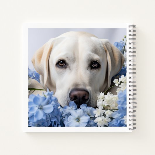 Personalisiert Yellow Labrador Retriever Journal Notizblock (Rückseite)