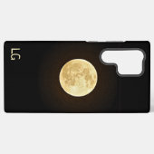Personalisiert Yellow Moon Samsung Case Galaxy Hülle (Rückseite (Horizontal))