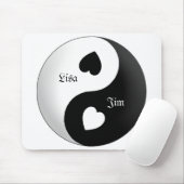 Personalisiert Yin Yang Liebe Mouse Pad Mousepad (Mit Mouse)