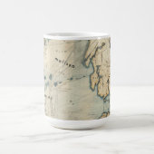 Personalisiert Yo Ho Ho Nautical Map Kaffeetasse (Mittel)