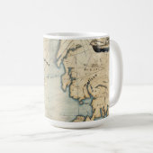 Personalisiert Yo Ho Ho Nautical Map Kaffeetasse (VorderseiteRechts)
