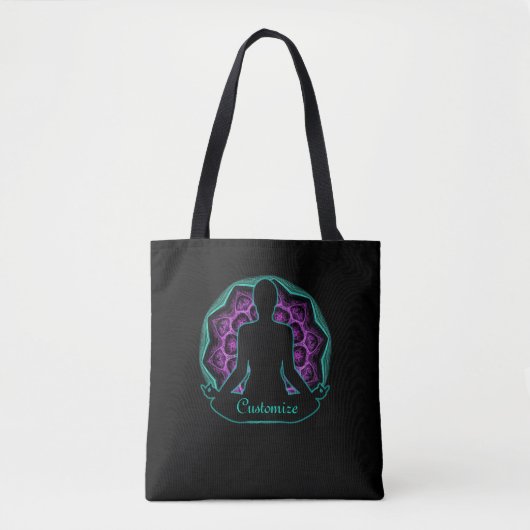 Personalisiert Yoga Mandala Tasche (Vorderseite)
