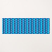 Personalisiert Yoga Mat - Blaue Geometrie Yogamatte (Vorderseite (Horizontal))