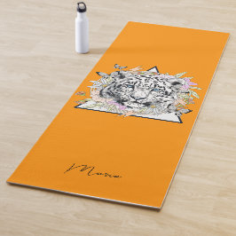 Personalisiert Yoga Mat Individuelle Name White Ti Yogamatte