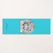 Personalisiert Yoga Mat Individuelle Name White Ti Yogamatte (Vorderseite (Horizontal))