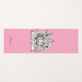 Personalisiert Yoga Mat Individuelle Name White Ti Yogamatte (Vorderseite (Horizontal))