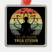 Personalisiert Yoga Studio Fitness Instructor Guru Ornament Aus Metall (Vorne)