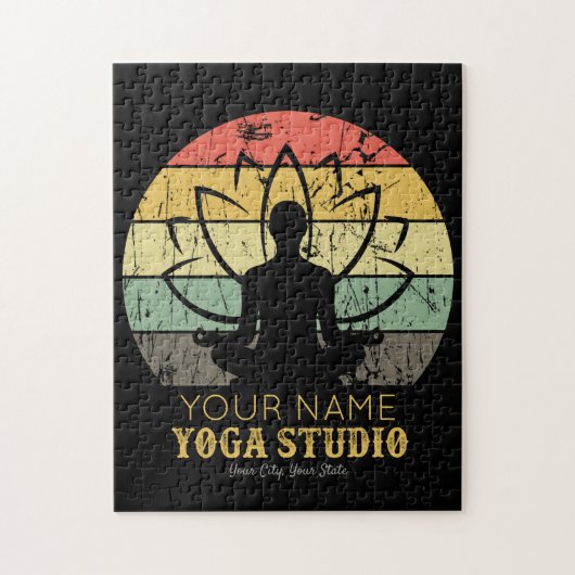 Personalisiert Yoga Studio Fitness Instructor Guru Puzzle (Vertikal)