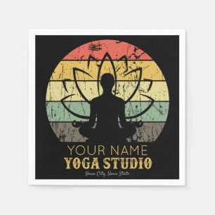 Personalisiert Yoga Studio Fitness Instructor Guru Serviette