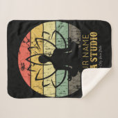 Personalisiert Yoga Studio Fitness Instructor Guru Sherpadecke (Vorderseite (Horizontal))