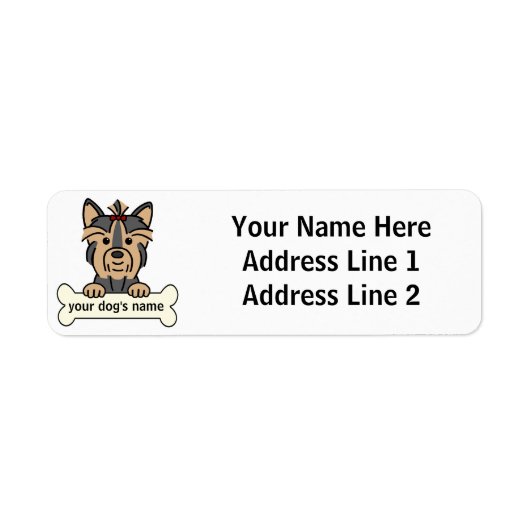 Personalisiert Yorkie (Vorne)