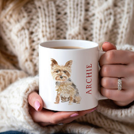 Personalisiert Yorkie Kaffeetasse