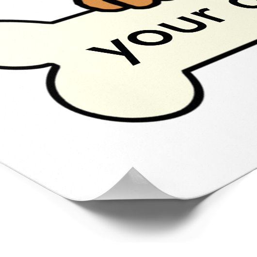 Personalisiert Yorkie Poster (Ecke)