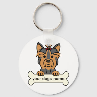 Personalisiert Yorkie Schlüsselanhänger