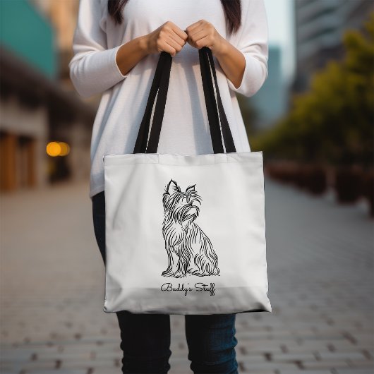 Personalisiert Yorkie Sketch Tasche