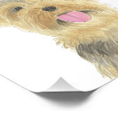 Personalisiert Yorkie Yorkshire Terrier Art Fotodruck (Ecke)