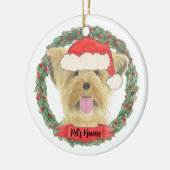 Personalisiert Yorkie Yorkshire Terrier Keramik Ornament (Links)