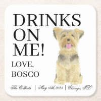 Personalisiert Yorkie Yorkshire Terrier Wedding