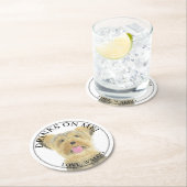 Personalisiert Yorkie Yorkshire Terrier Wedding Runder Pappuntersetzer (Vor Ort)