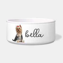 Personalisiert Yorkshire Terrier Dog Food Napf