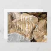 Personalisiert/ You Rock, Behalt Postkarte (Vorne/Hinten)