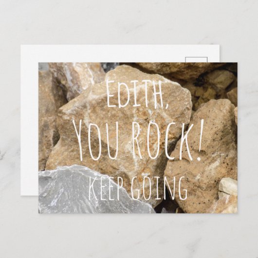 Personalisiert/ You Rock, Behalt Postkarte (Vorne/Hinten)