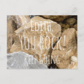 Personalisiert/ You Rock, Behalt Postkarte (Vorderseite)