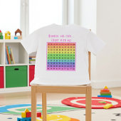 Personalisiert "Zahlen sind cool!" 1-100 Diagramm T-Shirt