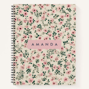 Personalisiert zart rosa Blossom Notizblock