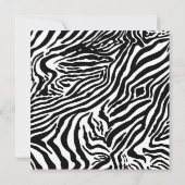 Personalisiert Zebra Foto Quinceanera Einladung (Rückseite)