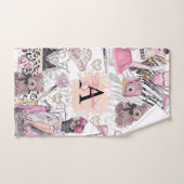 Personalisiert Zebra Girl Boss Luxury Badhandtuch Set (Handtuch)