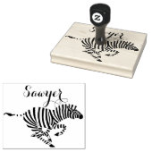 Personalisiert Zebra Gummistempel (Stempel)