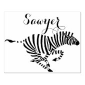 Personalisiert Zebra Gummistempel (Prägung)